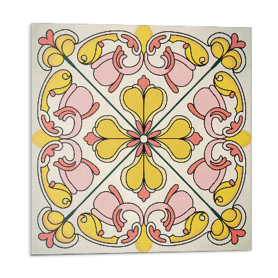 Nástenný panel pvc Kvetinový motív s ozdobnými detailmi