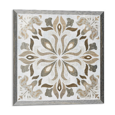 Stenový panel Kvetinový symetrický motív