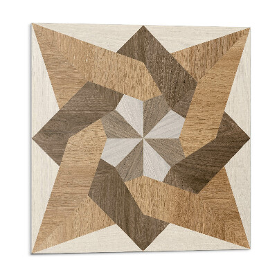 Dekoratívny nástenný panel Polygónová mozaika vyrobená z dreva