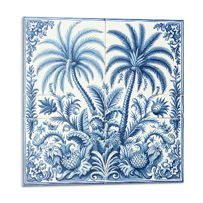 Stenový panel Motív exotických rastlín