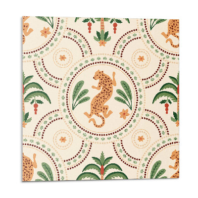 Nástenný panel pvc Motív tropického leoparda