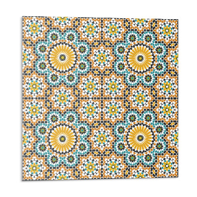 Dekoratívny nástenný panel Mozaikový motív s kvetinovými akcentmi