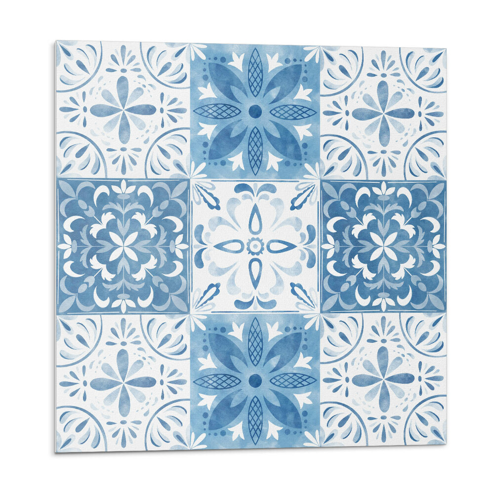 Dekoratívny nástenný panel Kvetinové dlaždice v harmonickom usporiadaní