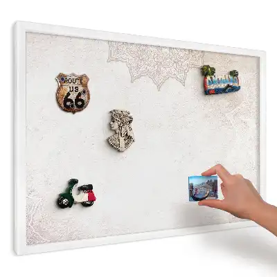 Magnetická nástenka na magnetky s elegantným etnickým vzorom