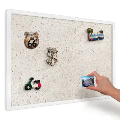 Magnetická tabuľa na magnetky s jemnou béžovou textúrou
