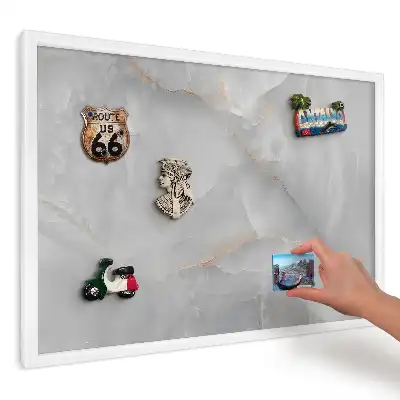 Magnetická tabuľa na magnetky Šedooranžový minimalizmus