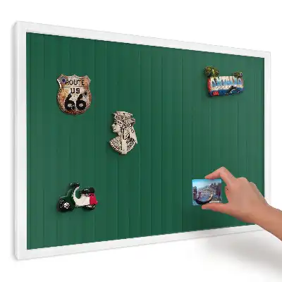 Magnetická tabuľa na magnetky so vzorom zelených minimalistických pruhov