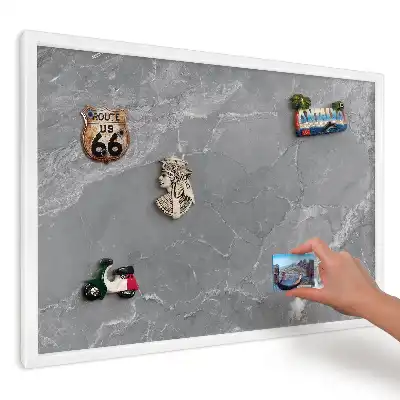Magnetická tabuľa na magnetky so vzorom sivého kameňa