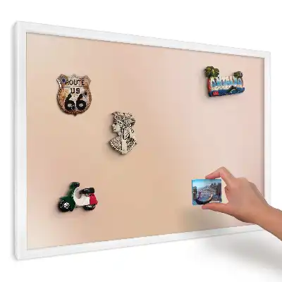Magnetická tabuľa na magnetky v béžovej farbe s látkovým vzorom