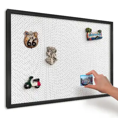 Magnetická nástenka na stenu s minimalistickým vzorom rybej kosti