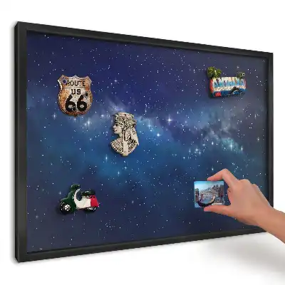 Magnetická dekoračná tabuľa na stenu Kozmická modrá obloha