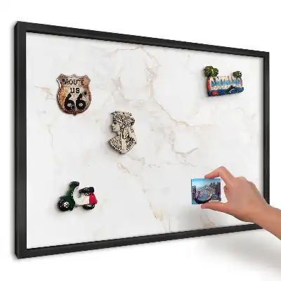 Magnetická dekoračná tabuľa na stenu Harmonický svetlý mramor