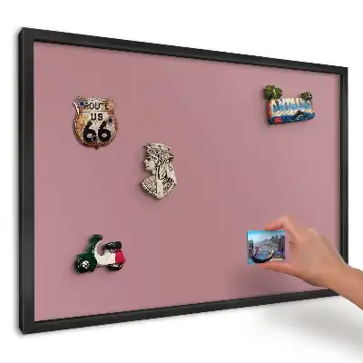Magnetická dekoračná tabuľa na stenu s minimalistickým ružovým pozadím