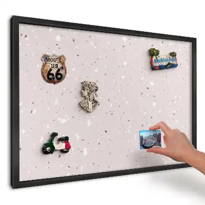 Magnetická dekoračná tabuľa na stenu s jemným terazzovým vzorom