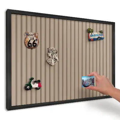 Magnetická dekoračná tabuľa na stenu s motívom teplých minimalistických línií