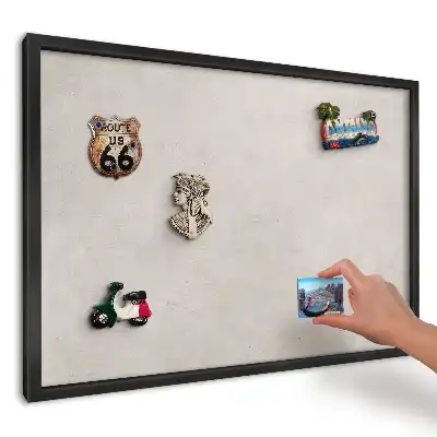 Magnetická dekoračná tabuľa na stenu so sivou jemnou textúrou