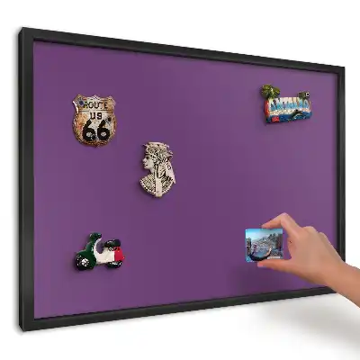 Moderná minimalistická magnetická tabuľa na stenu fialová