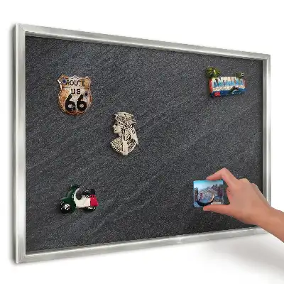 Magnetická tabuľa na magnetky z dovolenky s dizajnom moderného sivého kameňa