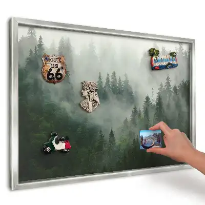 Magnetická tabuľa na suveníry Zelený hmlistý les