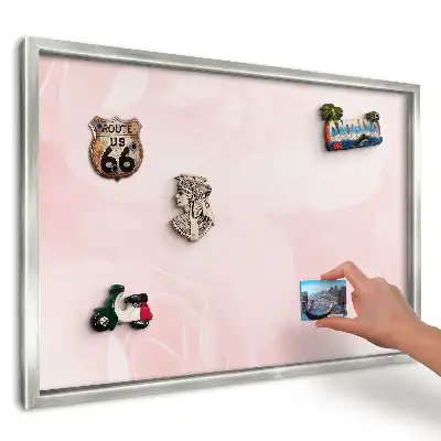 Magnetická tabuľa na suveníry Jemné ružové kvety
