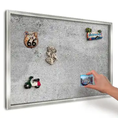 Magnetická tabuľa na magnetky z dovolenky Loft v dizajne minimalistický betón