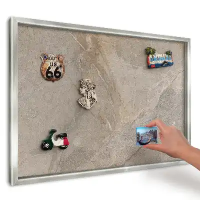Magnetická tabuľa na suveníry s jemným vzorom béžového kameňa