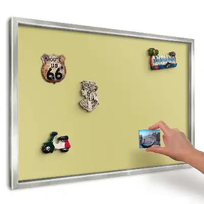 Magnetická tabuľa na suveníry z ciest intenzívne minimalistická žltá