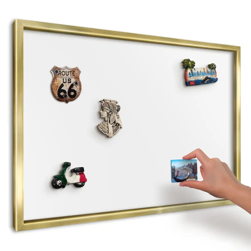 Magnetická tabuľa na magnetky čistá minimalistická biela