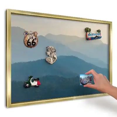 Magnetická tabuľa na magnetky Hmlisté zelené hory