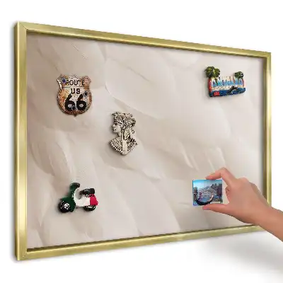 Magnetická tabuľa Elegancia krémových pierok