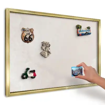 Magnetická tabuľa na suveníry s jemnou béžovou textúrou