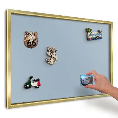 Jednoduchá elegantná modrá magnetická tabuľa na magnetky z ciest