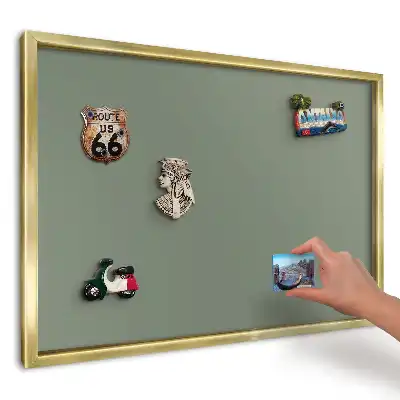 Magnetická tabuľa na suveníry s hladkým zeleným povrchom