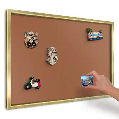 Magnetická tabuľa na magnetky s teplým hnedým motívom