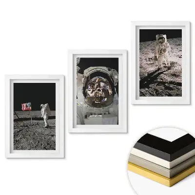 Set obrazov na stenu Pristátie na Mesiaci: História astronautov