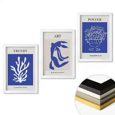 Set obrazov na stenu Moderná grafika v umeleckom štýle