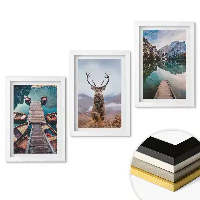 Sada 3 obrazov v ráme Príroda v troch krásnych podobách