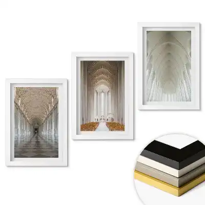Sada obrazov na stenu Elegancia architektúry v minimalistickom štýle