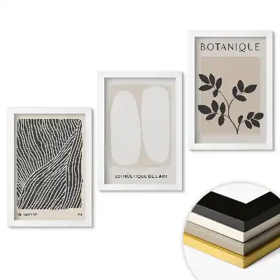 Set obrazov na stenu Moderná grafika v minimalistickom štýle