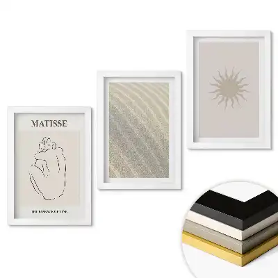 Set obrazov na stenu Minimalistické umenie v troch verziách