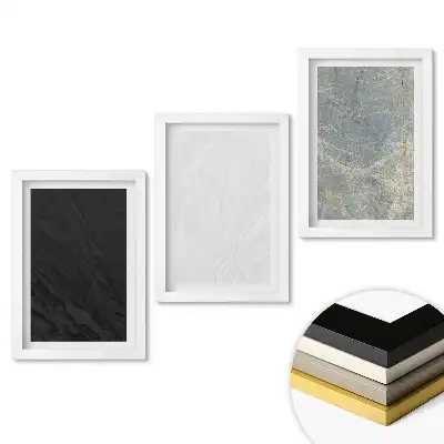 Set obrazov na stenu Moderné textúry v minimalistickom štýle