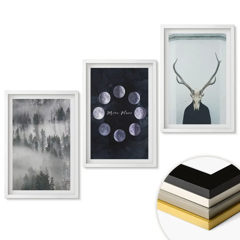 Triptych v ráme Mágia prírody a tajomné symboly