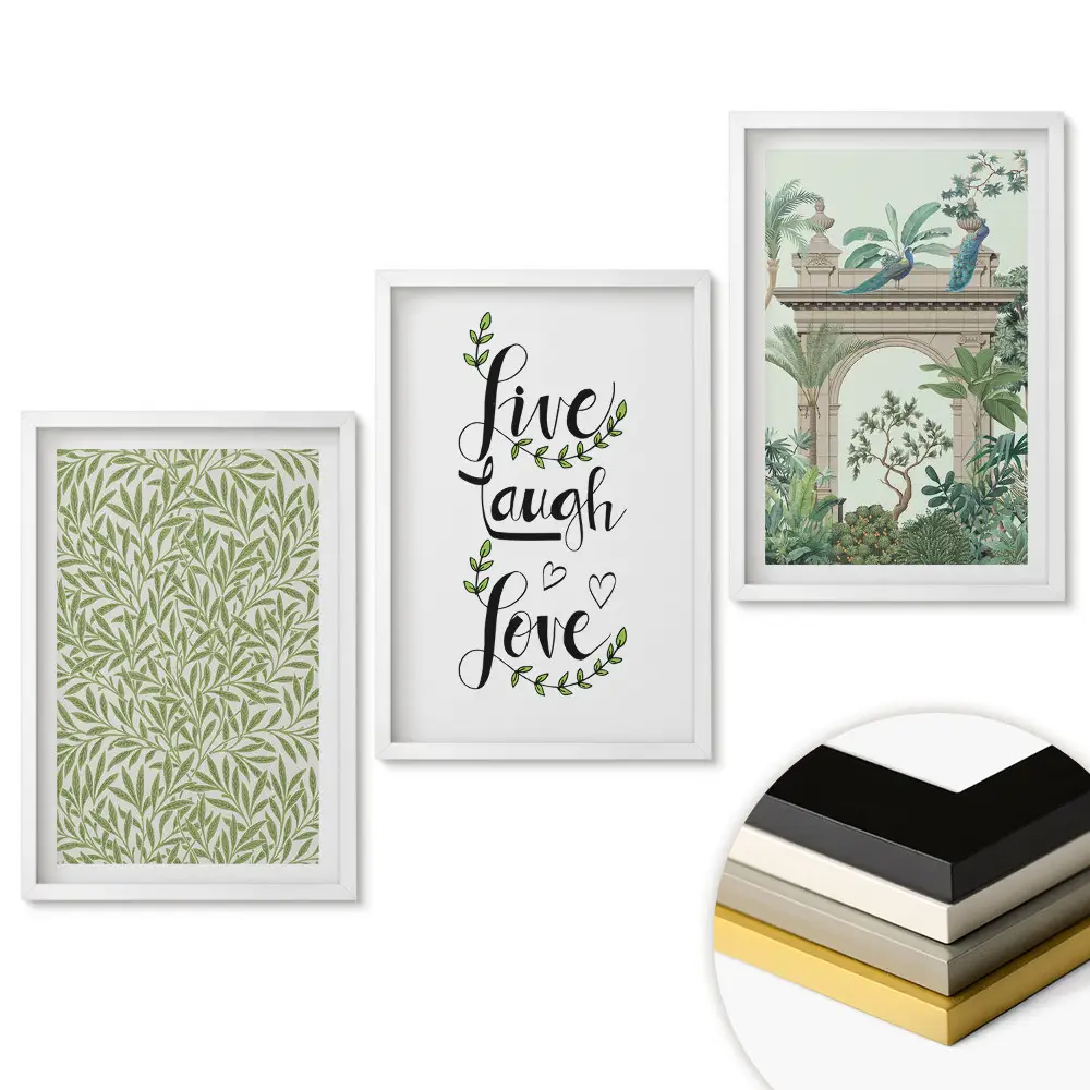Triptych v ráme Inšpirácie rastlinami