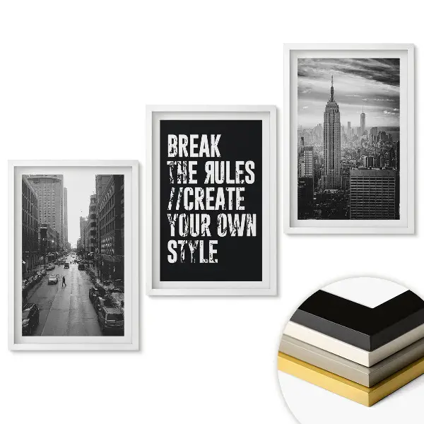Triptych v ráme Inšpirácie moderného mestského štýlu