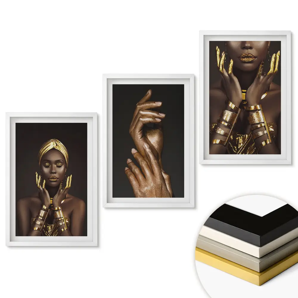 Triptych v ráme Zlaté akcenty v portrétnom umení