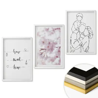 Triptych v ráme Inšpirácie pre domácnosť v jemných odtieňoch