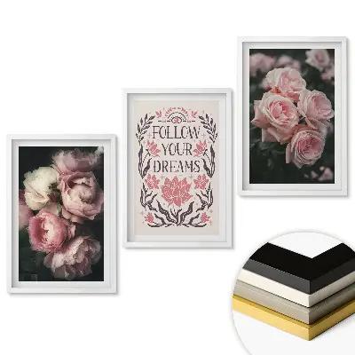 Triptych v ráme Kvety a inšpirácia v harmónii