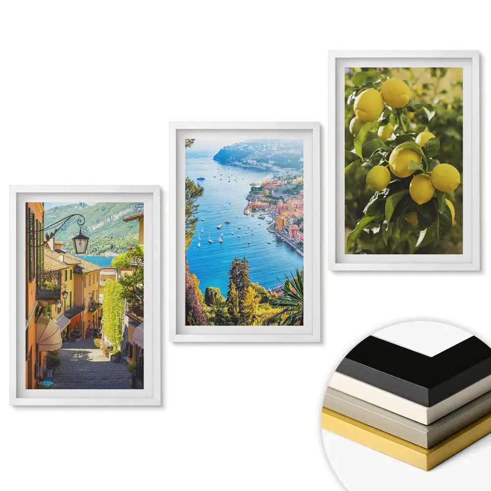Triptych v ráme Malebné výhľady z očarujúcich miest