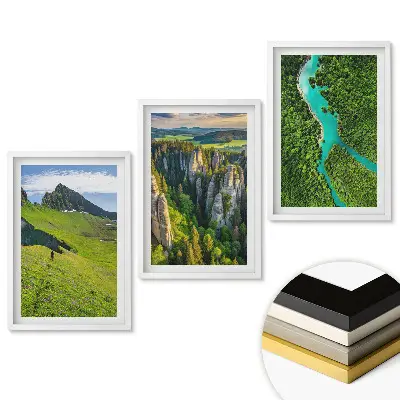 Triptych v ráme Úchvatné pohľady na prírodu v troch obrazoch