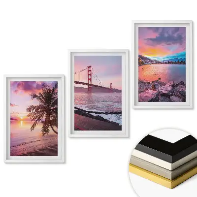 Triptych v ráme Úžasné výhľady na západ slnka